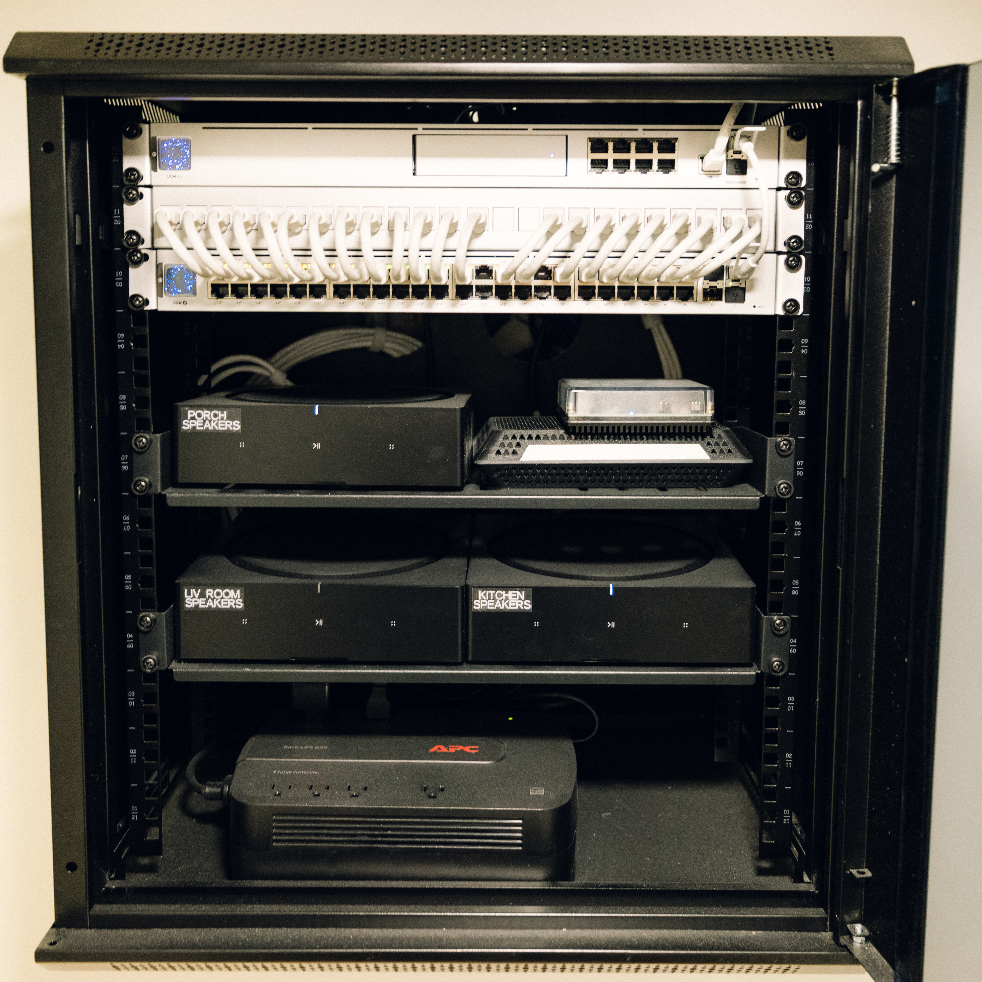 Network rack installation